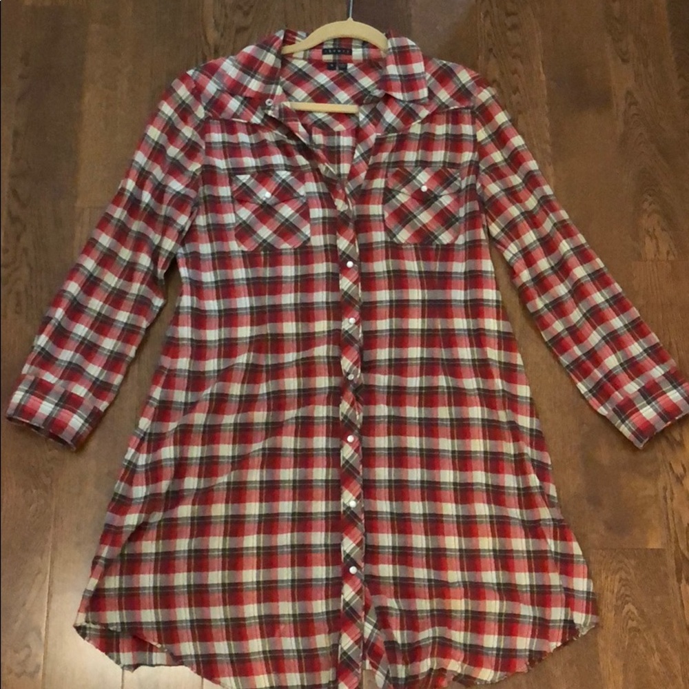 COPY - Theory Kenvel Plaid Shirtdress